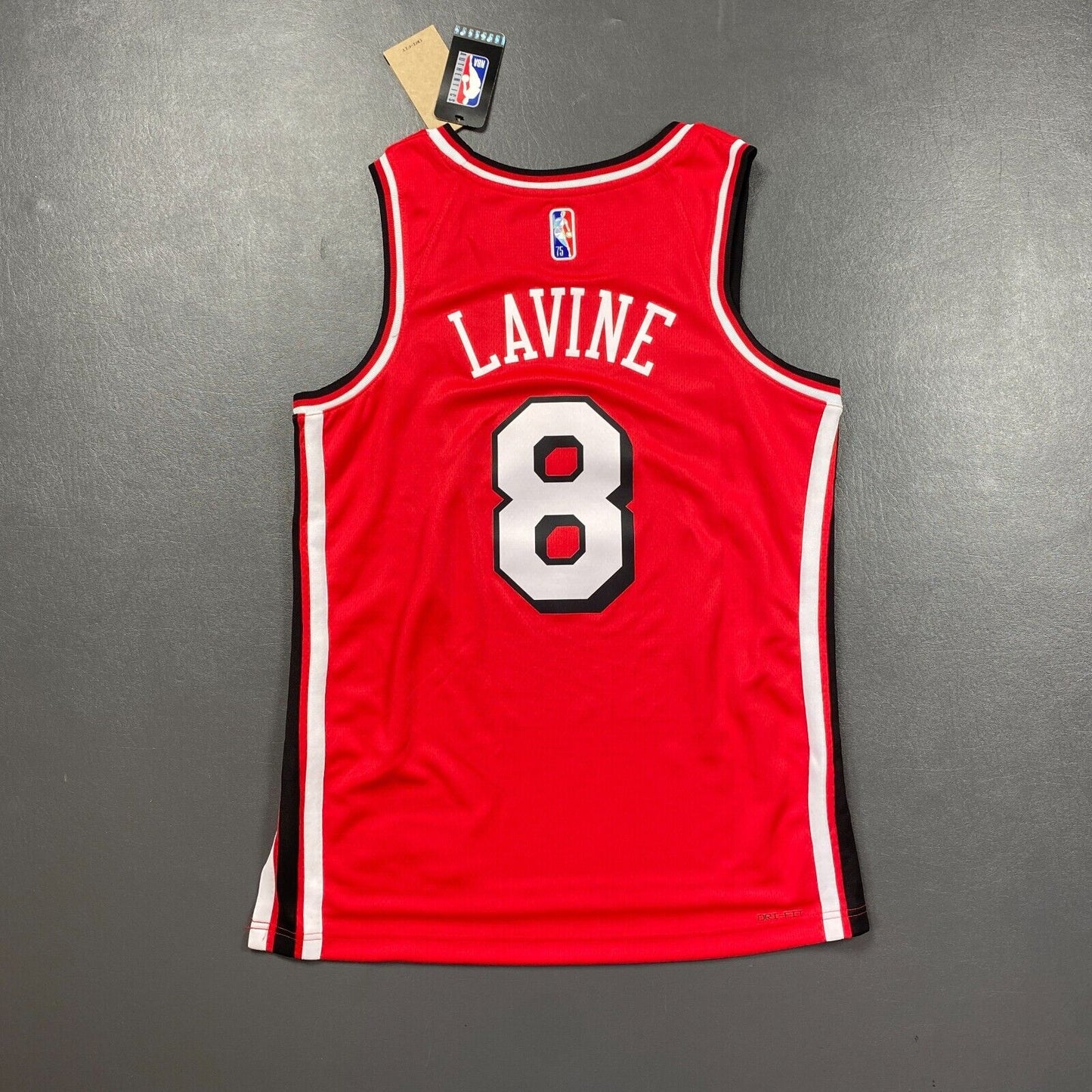100% Authentic Zach Lavine Nike NBA 75th Bulls City Edition Jersey Size 44 M