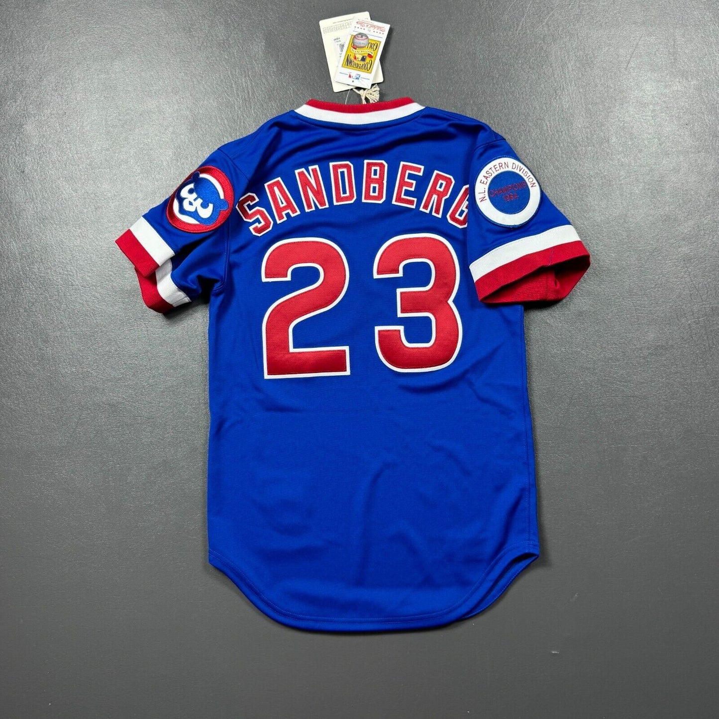 100% Authentic Ryne Sandberg Mitchell & Ness 1984 Chicago Cubs Jersey Size S 36