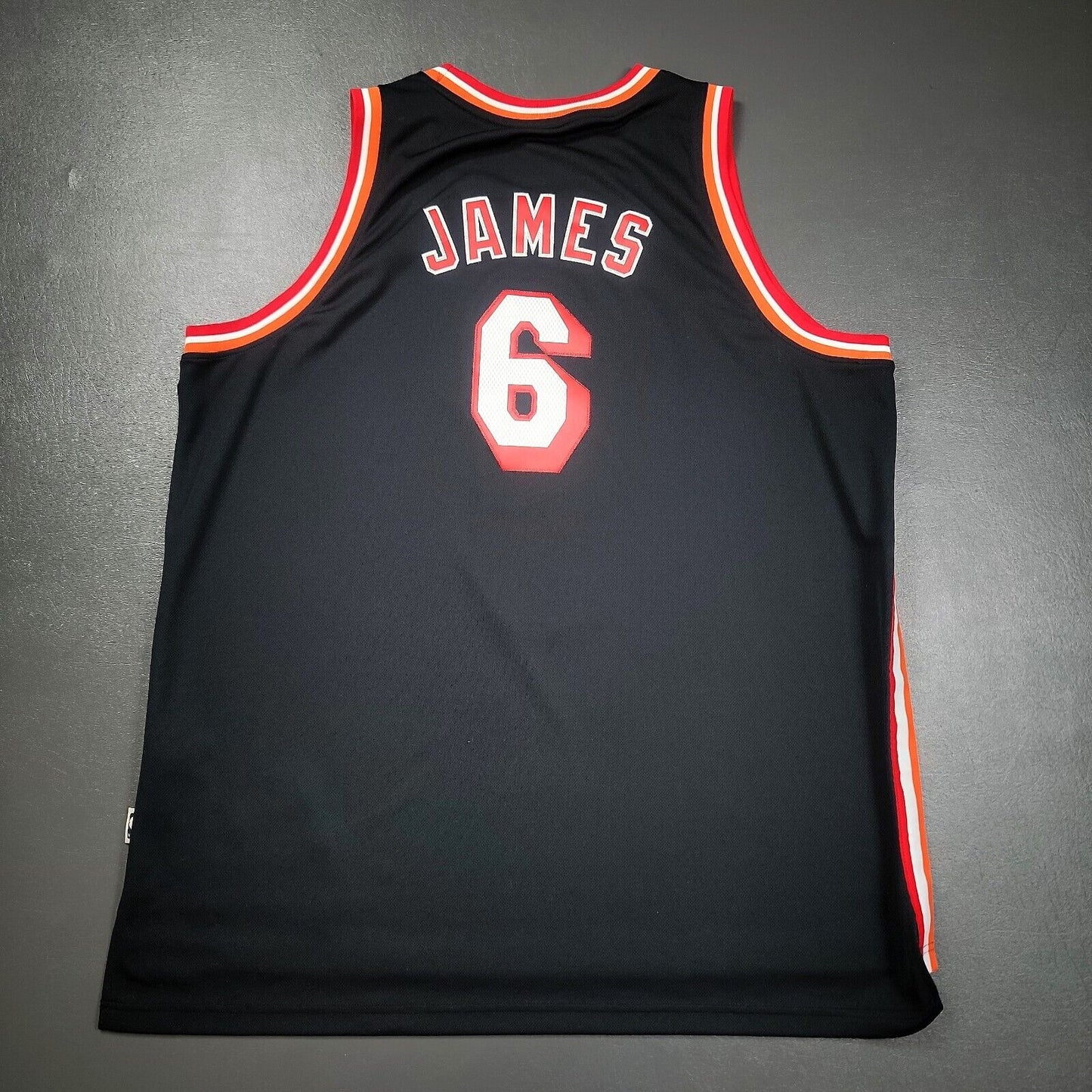 100% Authentic Lebron James Adidas Miami Heat HWC Nights Jersey Size 2XL Mens