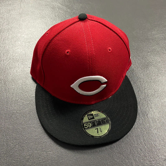 100% Authentic Cincinnati Reds New Era 59Fifty 7 3/8 Baseball Hat Cap
