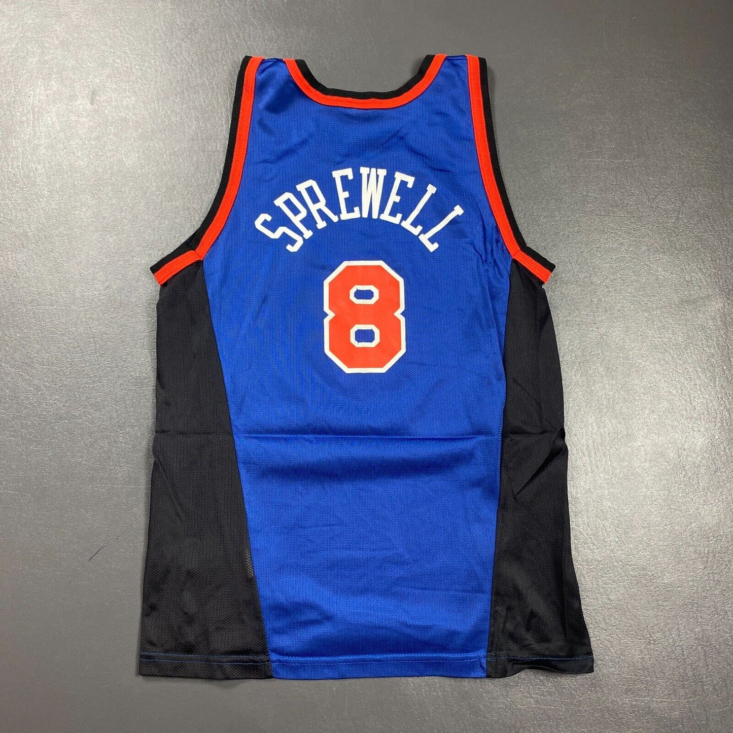 100% Authentic Latrell Sprewell Vintage Champion Knicks Jersey Size 40 M Mens