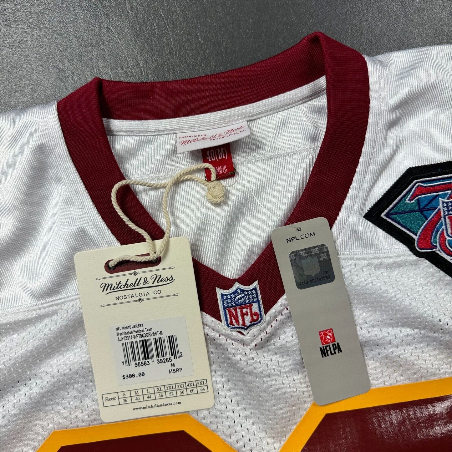 100% Authentic Darrell Green Mitchell & Ness 1994 Washington Jersey Size 40 M