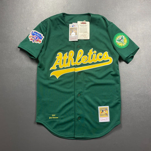 100% Authentic Jose Canseco Mitchell Ness 1997 Athletics Jersey Size 44 L Mens