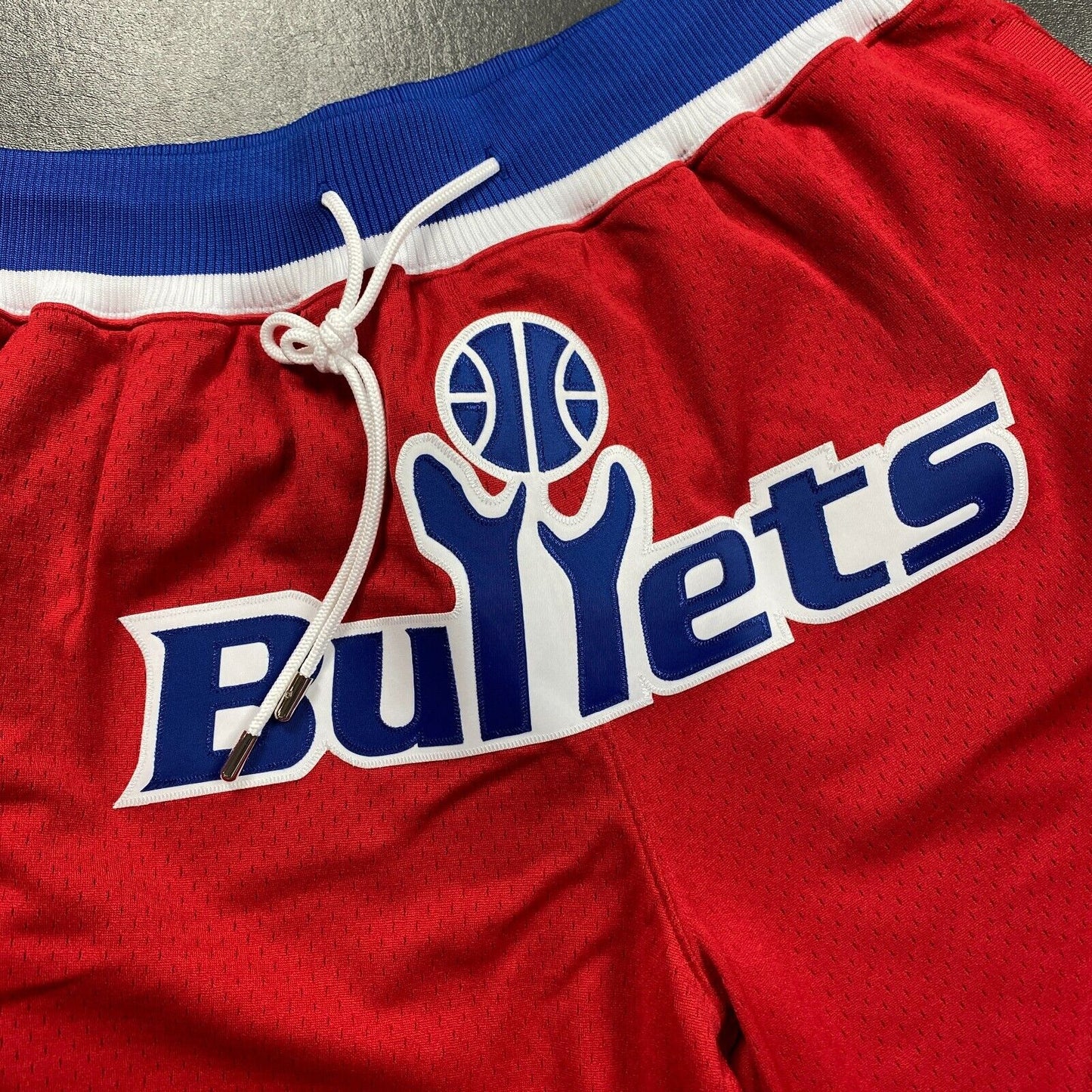 100% Authentic 93 94 Washington Bullets Just Don x Mitchell & Ness Shorts Size L