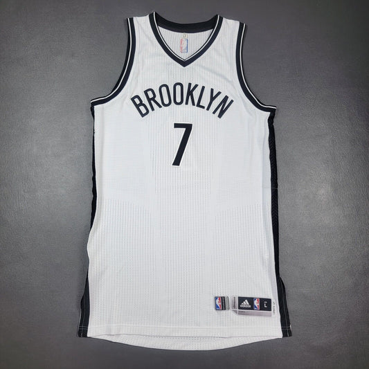 100% Authentic Jeremy Lin Adidas Brooklyn Nets Pro Cut Game Jersey Size L+2"