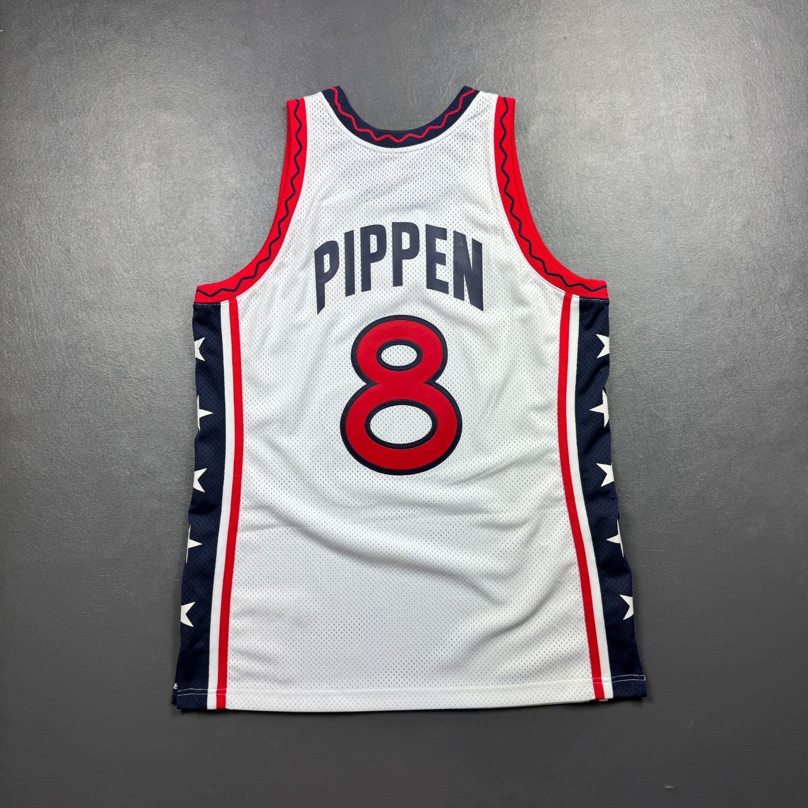 100% Authentic Scottie Pippen Mitchell & Ness 1996 USA Jersey Size
