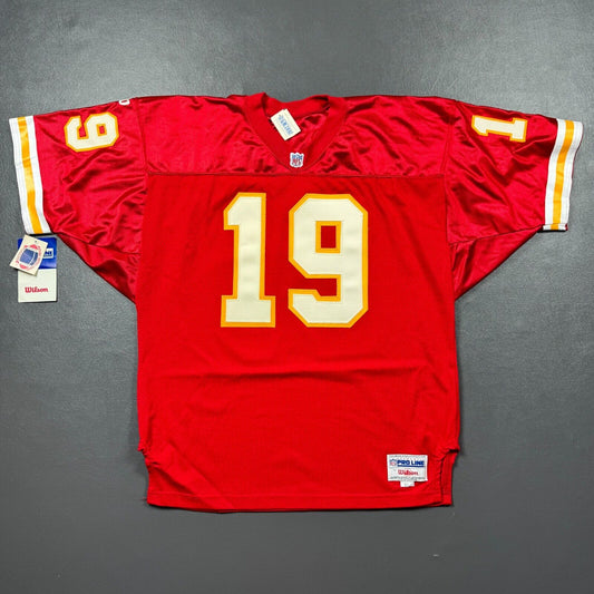 100% Authentic Joe Montana Vintage Wilson Pro Line Chiefs Jersey Size 50 XL 2XL