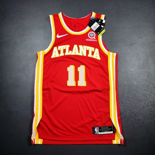 100% Authentic Trae Young Nike Hawks Icon Edition Jersey 44 M ShareCare Patch