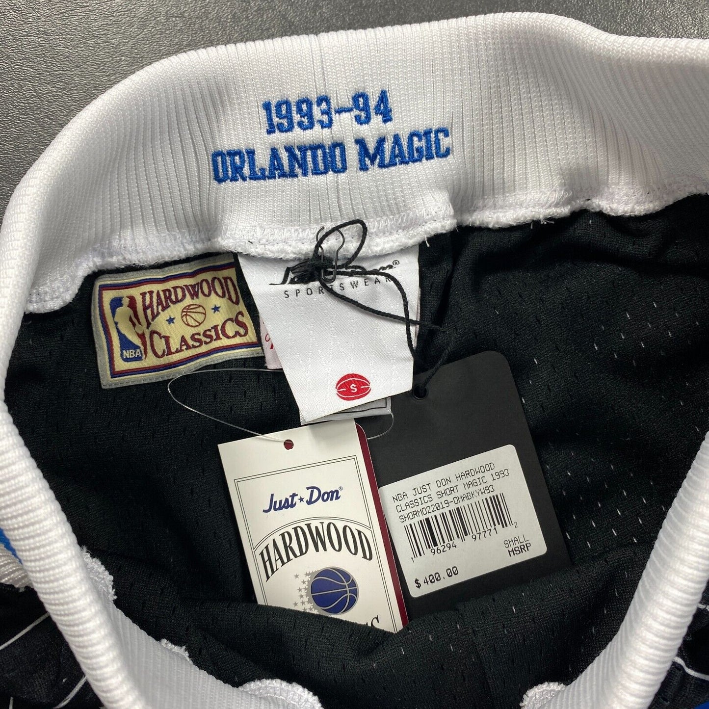 100% Authentic Just Don x Mitchell Ness 93 94 Orlando Magic HWC Shorts Size S