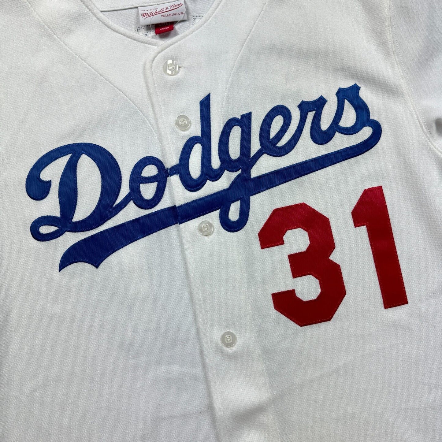 100% Authentic Mike Piazza Mitchell & Ness 1993 LA Dodgers Jersey Size 44 L