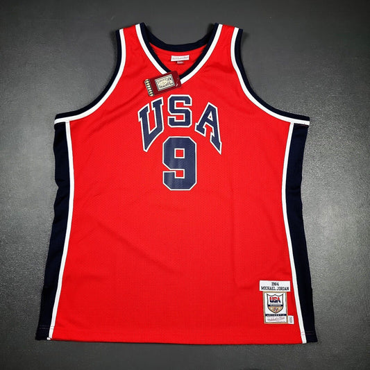 100% Authentic Michael Jordan Mitchell & Ness 1984 USA Jersey Size 52 2XL Mens