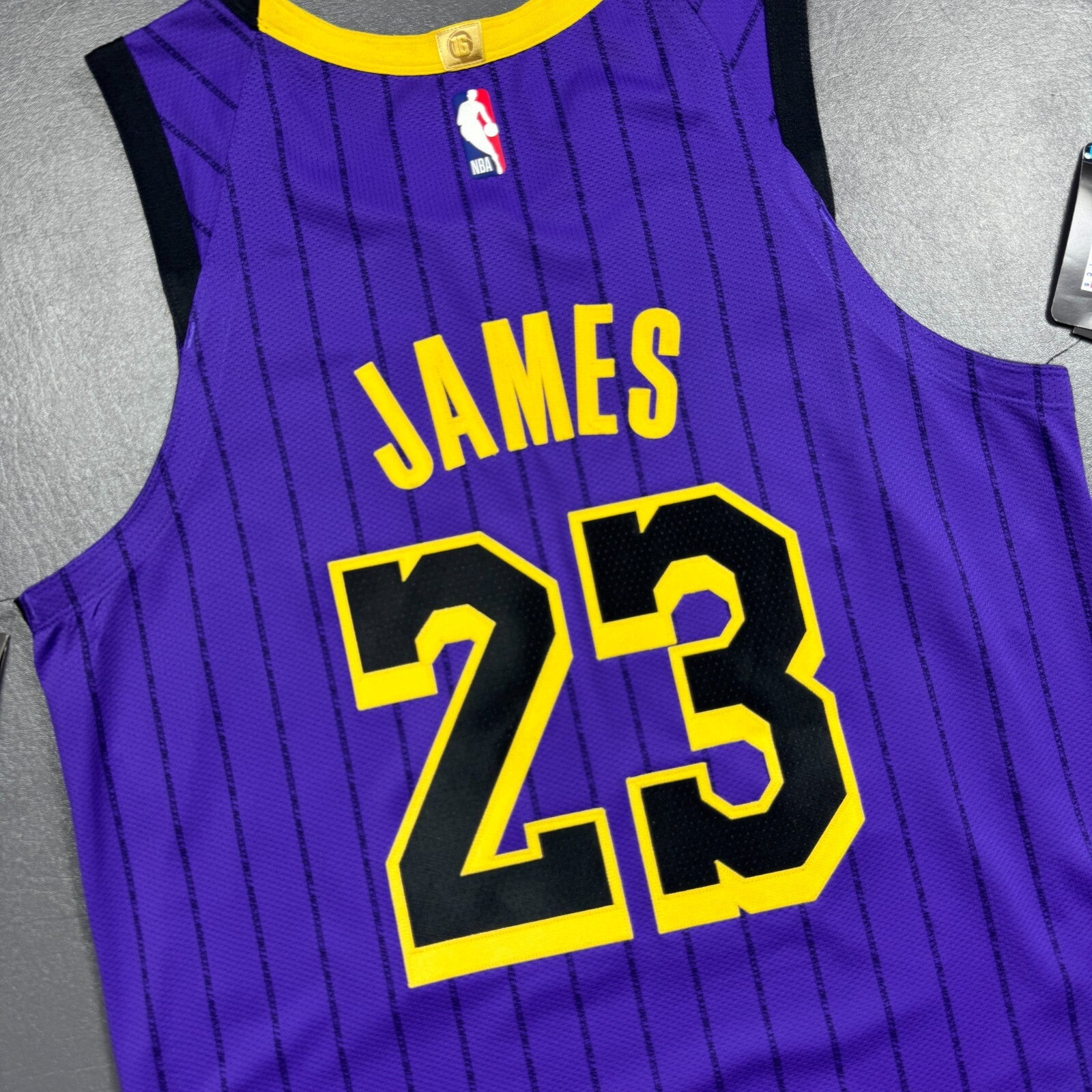 100% Authentic Lebron James Nike Los Angeles Lakers City Jersey