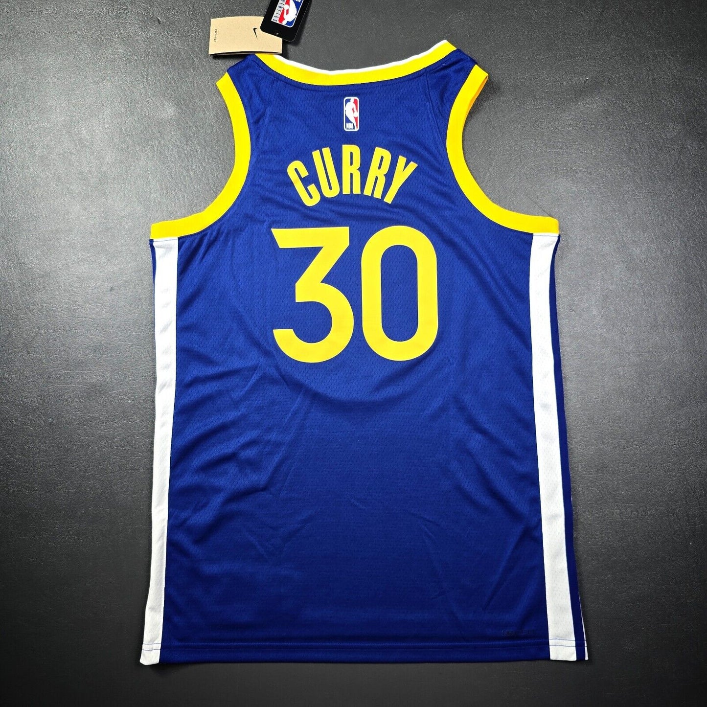 100% Authentic Stephen Curry Nike Warriors Icon Swingman Jersey Size 44 M Mens