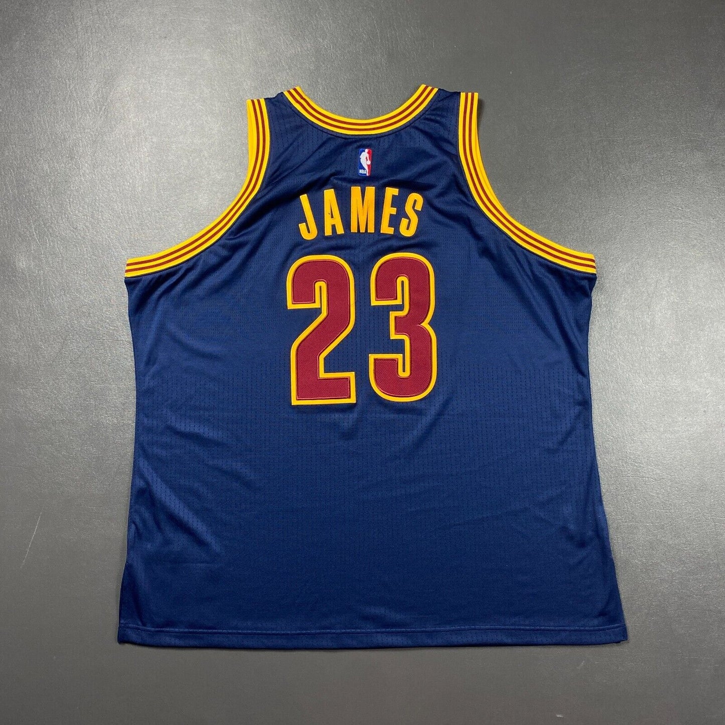 100% Authentic Lebron James Mitchell & Ness 2015 2016 Cavaliers Jersey 56 3XL