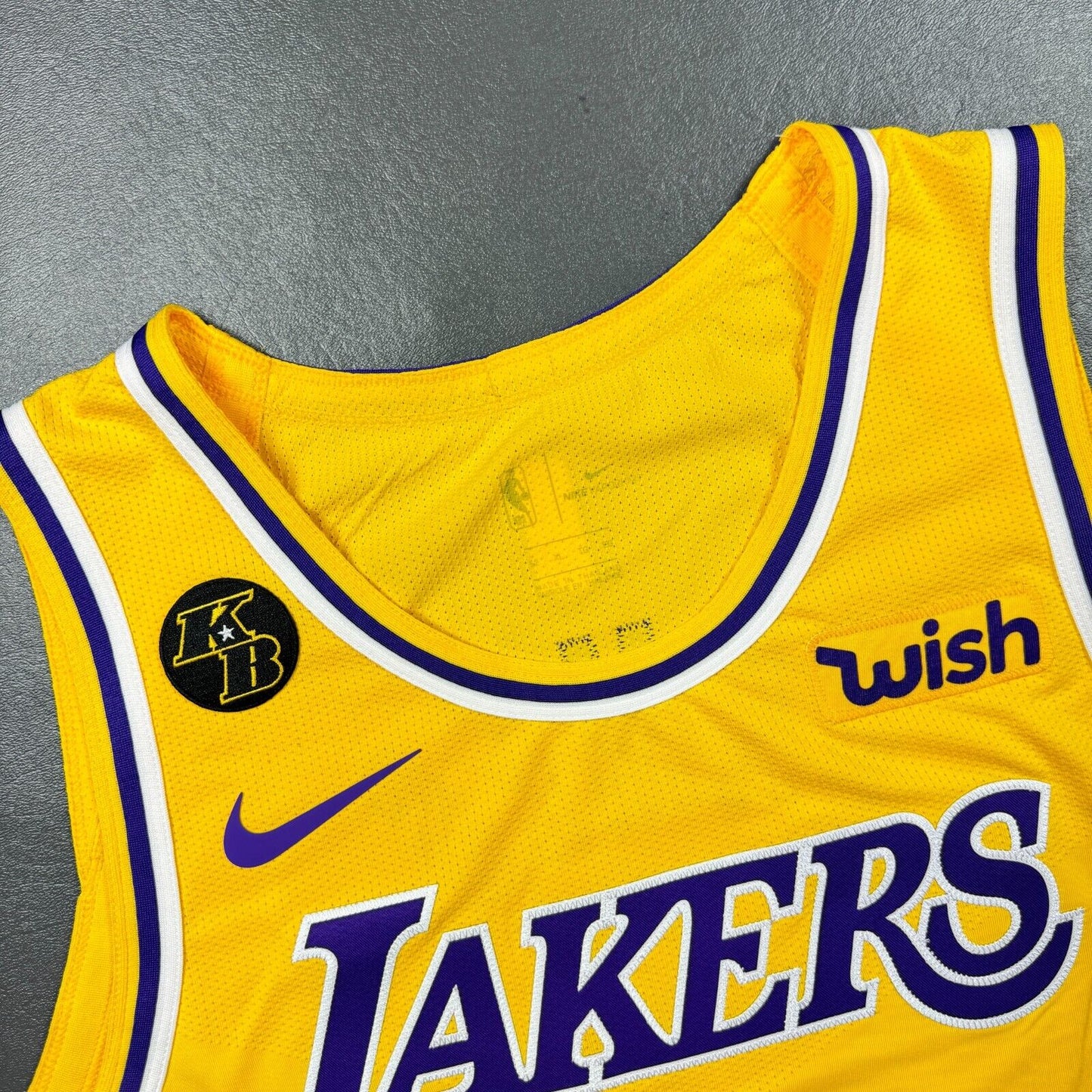 100% Authentic Lebron James Nike Icon Lakers Jersey Size 52 XL Kobe KB WISH