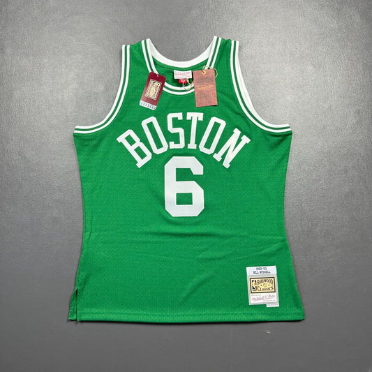100% Authentic Bill Russell Mitchell & Ness 62 63 Celtics Swingman Jersey M 40