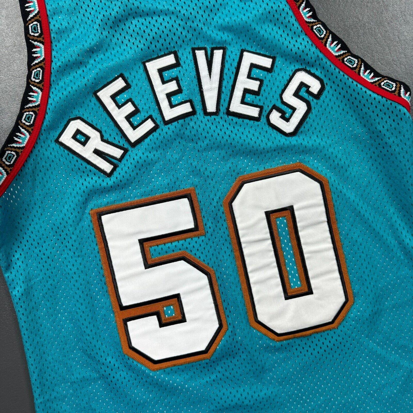 100% Authentic Bryant Reeves Vintage Champion Vancouver Grizzlies Jersey 40 M