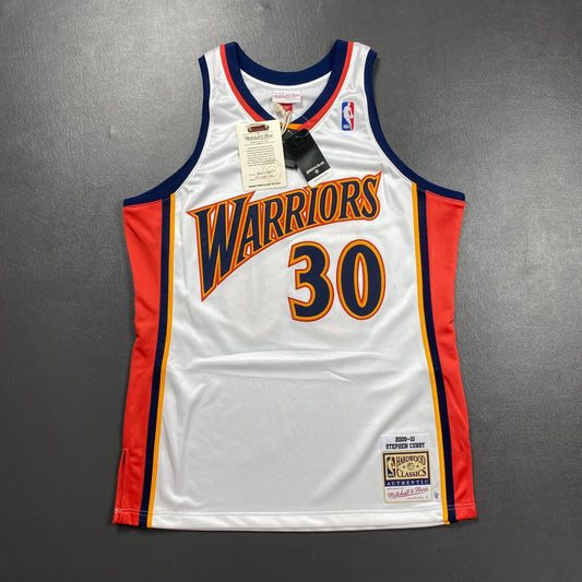 100% Authentic Stephen Curry Mitchell & Ness 09 10 Warriors Jersey Size 44 L Men