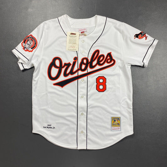 100% Authentic Cal Ripken Mitchell & Ness 2001 Orioles Jersey Size 48 XL Mens