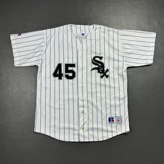 100% Authentic Michael Jordan Vintage Russell Athletic White Sox Jersey L 44