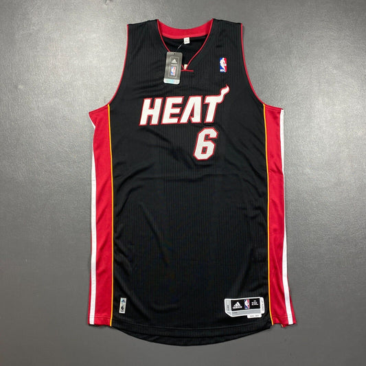 100% Authentic Lebron James Miami Heat 2010 2011 Jersey 2XL mesh # pro cut