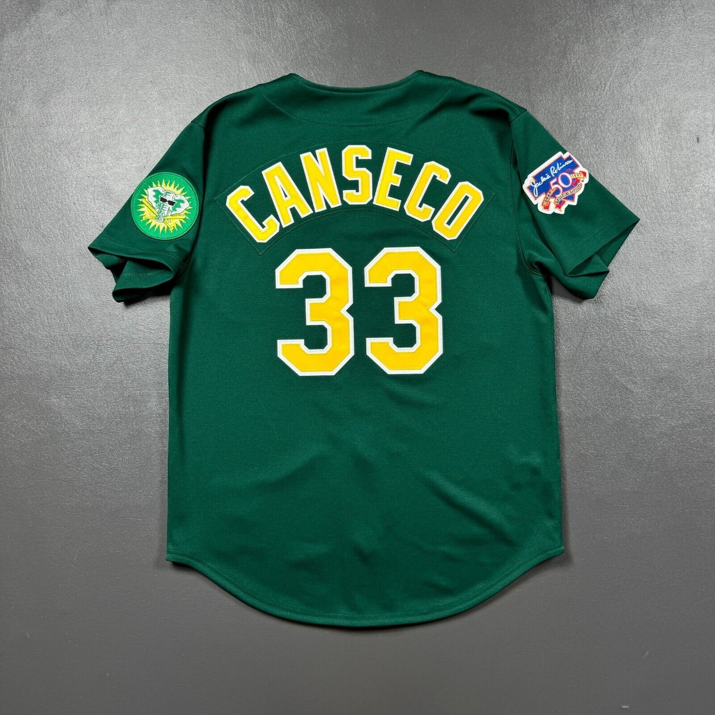 100% Authentic Jose Canseco Mitchell Ness 1997 Athletics Jersey Size 44 L Mens