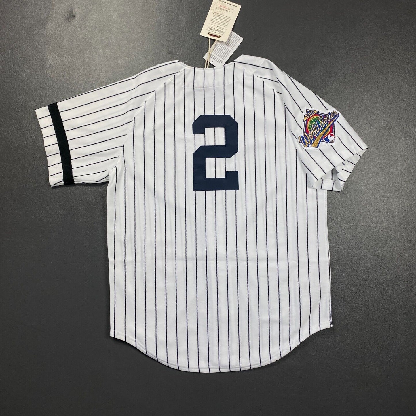 100% Authentic Derek Jeter Mitchell Ness 1996 World Series Yankees Jersey 48 XL