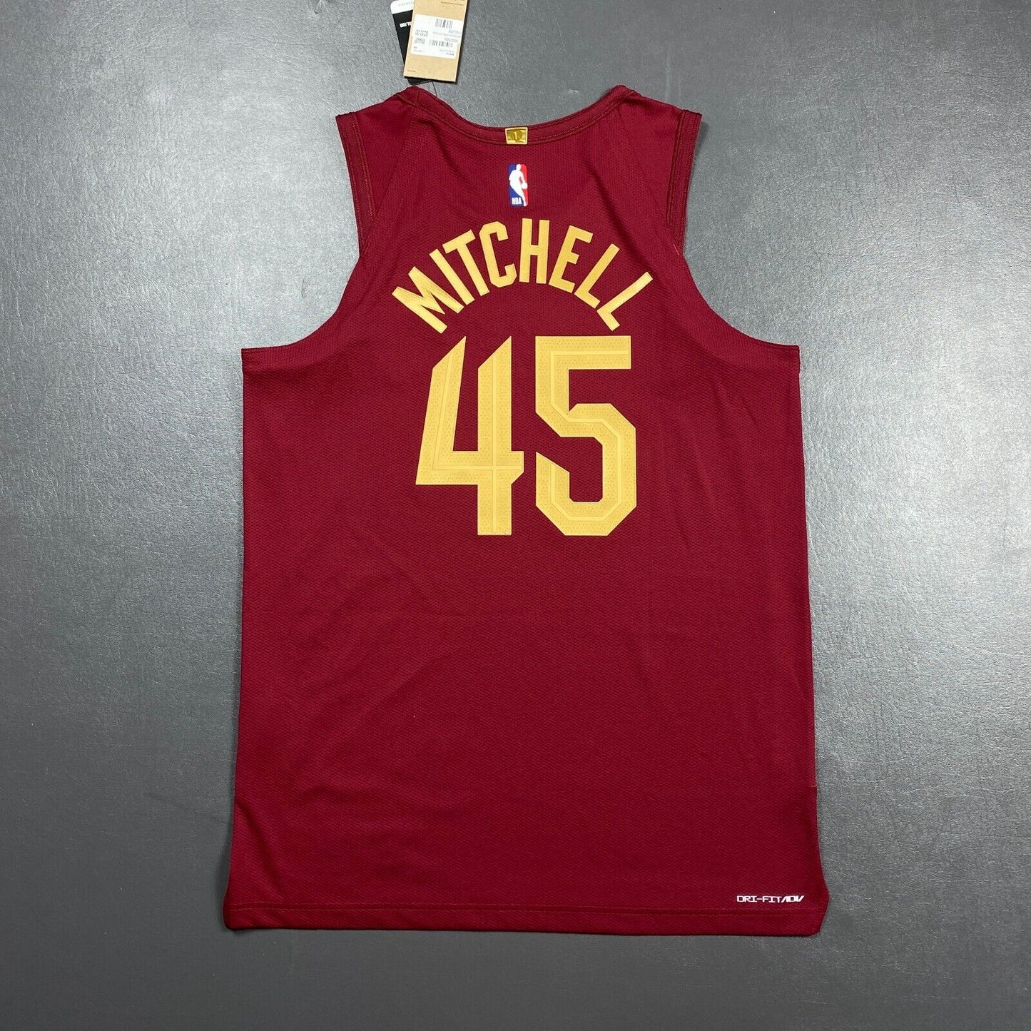 100% Authentic Donovan Mitchell Nike Cavaliers Icon Jersey Size 48 L Mens Cliffs