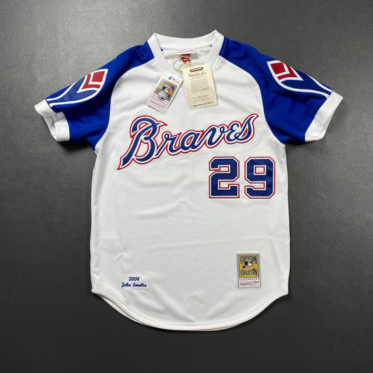 100% Authentic John Smoltz Mitchell Ness 2004 Braves Jersey Size 40 M Mens