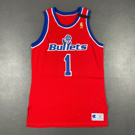 100% Authentic Rod Strickland Vintage Champion 96 97 Bullets Pro Cut Jersey