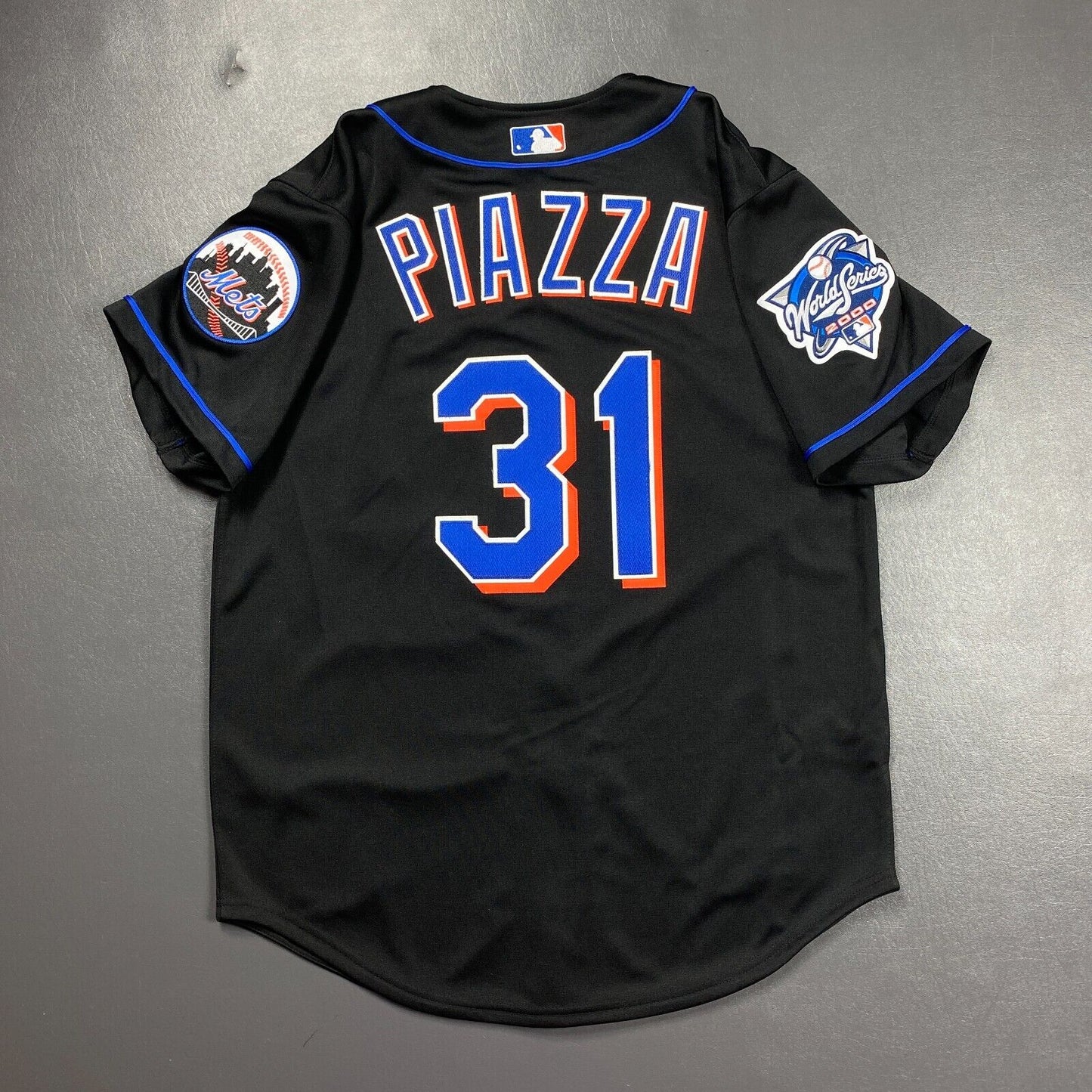 100% Authentic Mike Piazza Mitchell Ness 2000 World Series Mets Jersey Size 40 M