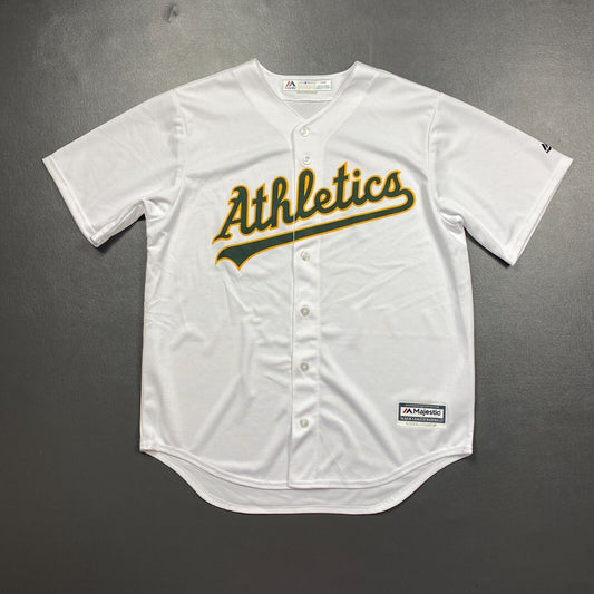 100% Authentic Oakland Athletics Majestic Cool Base Jersey Size L Mens