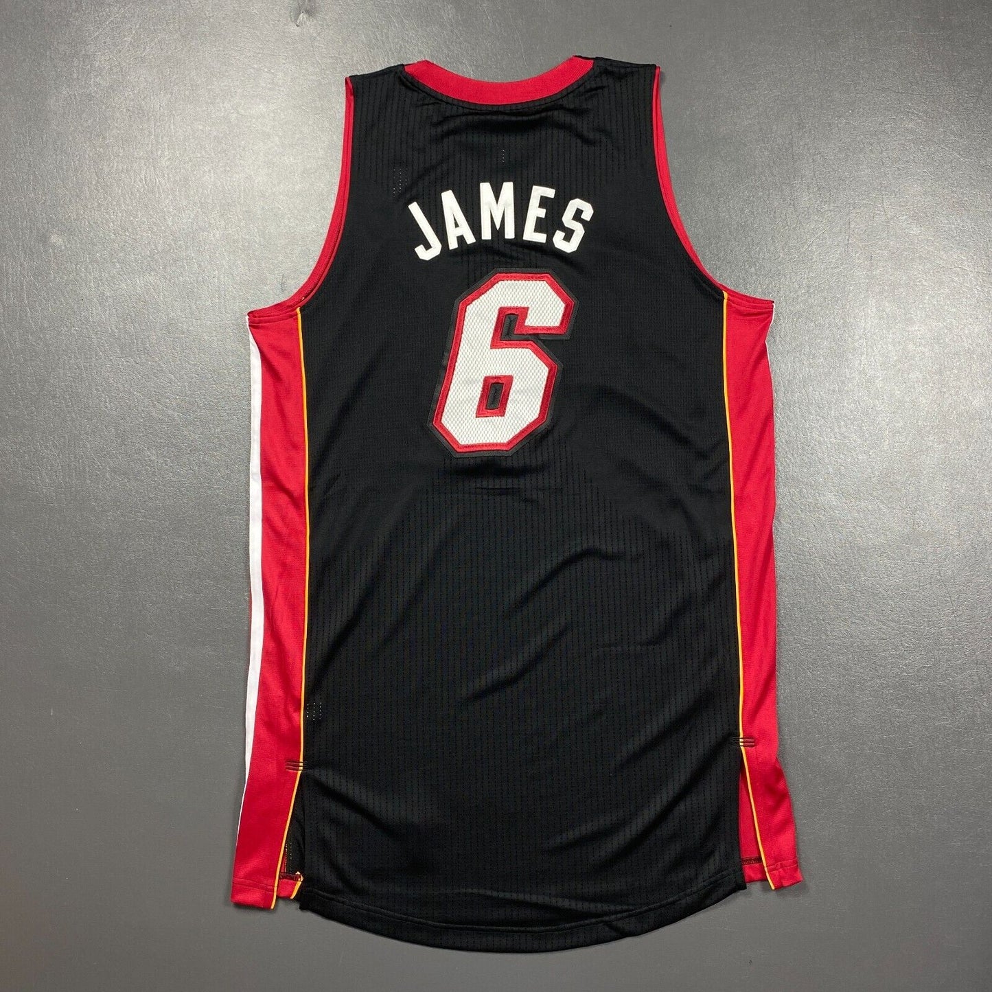 100% Authentic Lebron James Miami Heat 2010 2011 Jersey 2XL mesh # pro cut