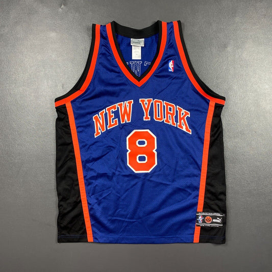 100% Authentic Latrell Sprewell Vintage Puma New York Knicks Jersey Size 48 XL