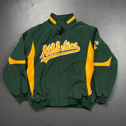 100% Authentic Vintage Majestic Oakland Athletics A's Jacket Size 2XL Mens