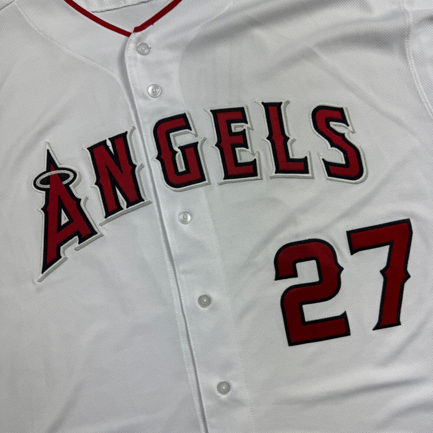 100% Authentic Mike Trout Vintage Majestic Los Angeles Angels Jersey Size 60 Men