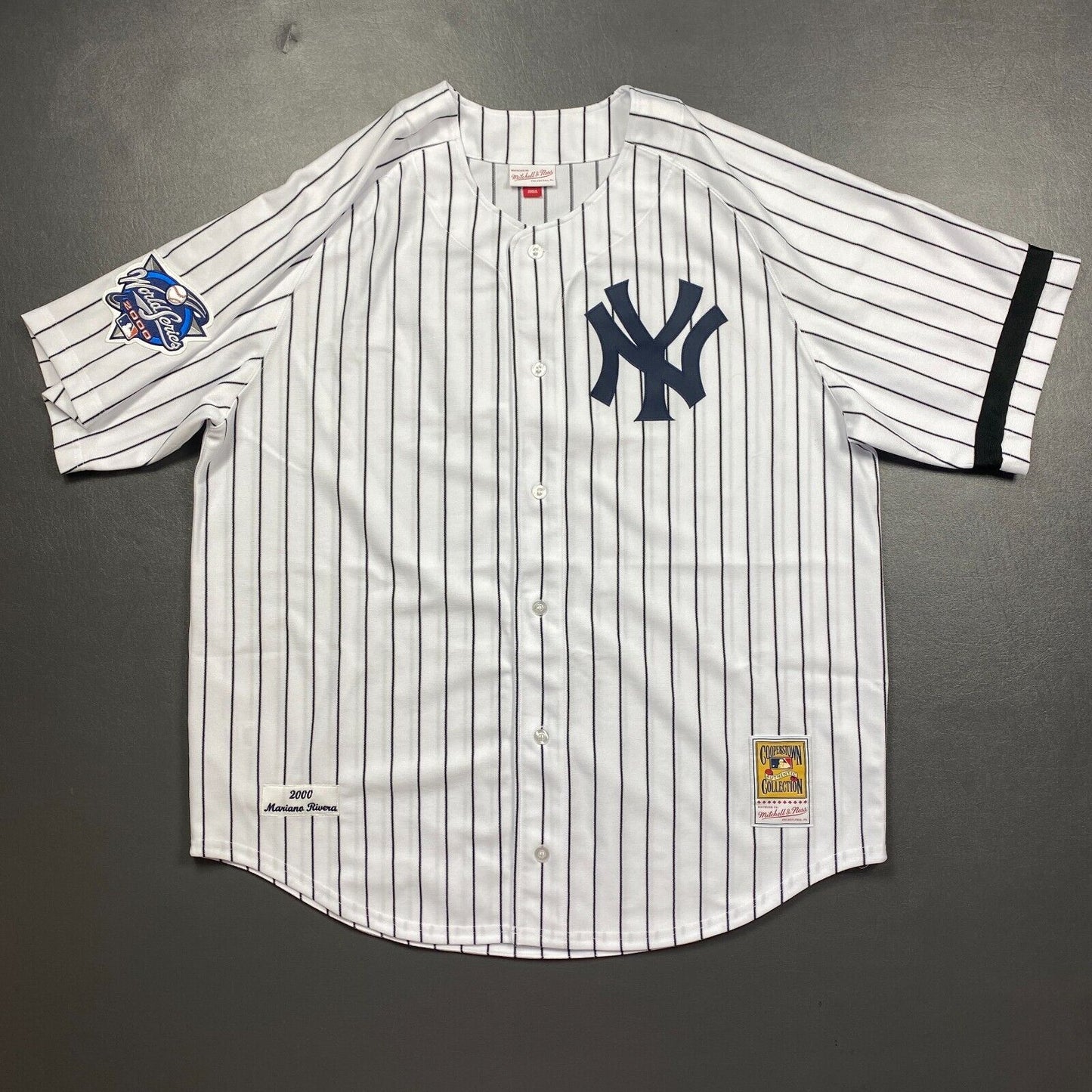 100% Authentic Mariano Rivera Mitchell & Ness 2000 NY Yankees Jersey Size 56 3XL