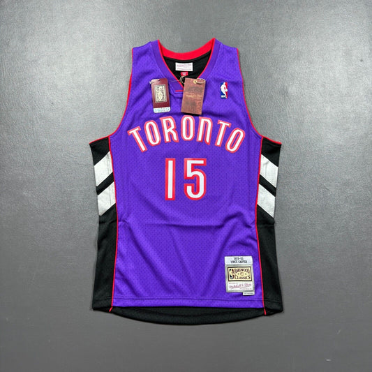 100% Authentic Vince Carter Mitchell & Ness 99 00 Raptors Jersey Size 40 M Mens