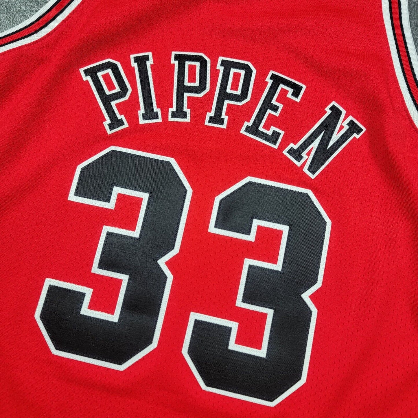 100% Authentic Scottie Pippen Mitchell Ness 97 98 Finals Bulls Jersey Size 48 XL