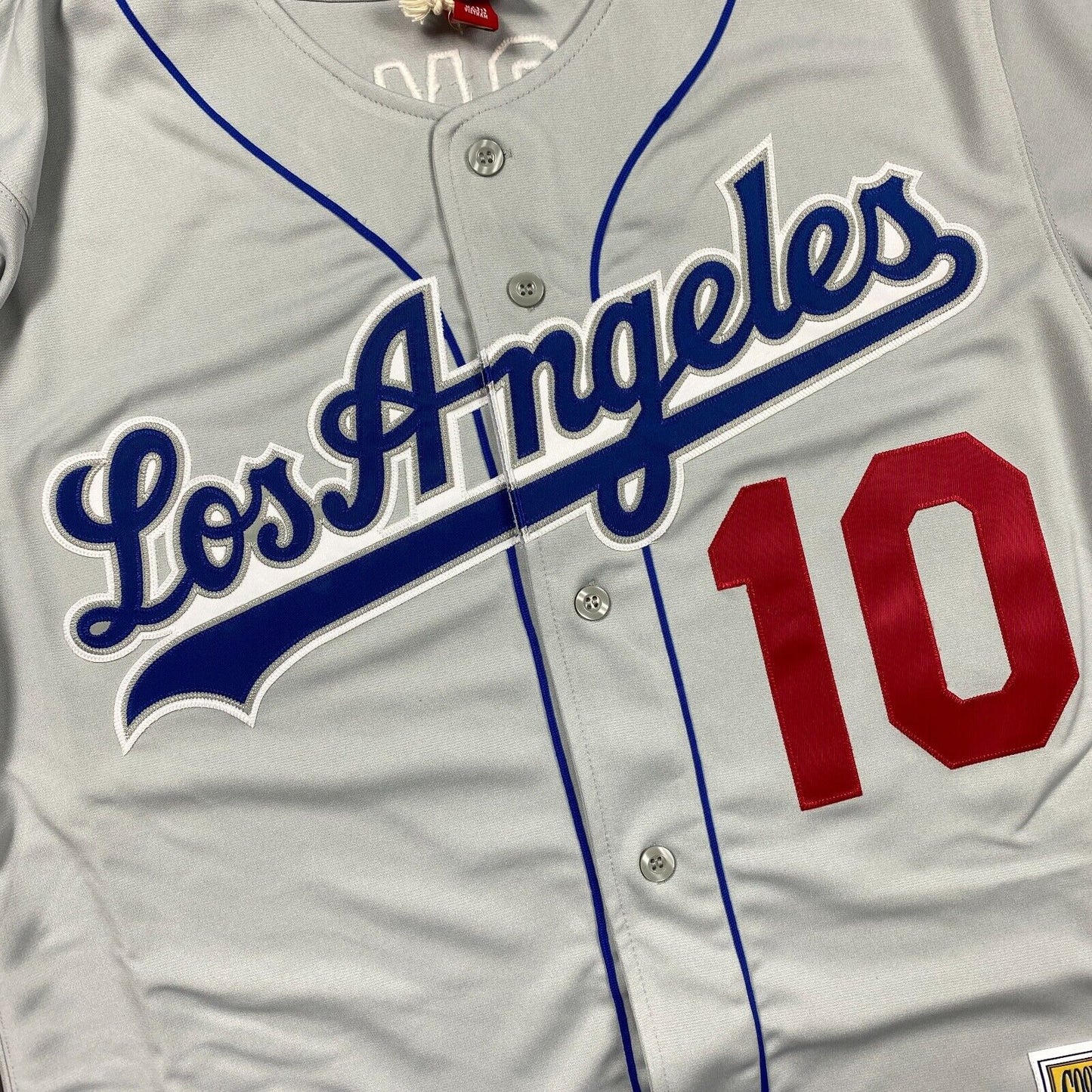 100% Authentic Hideo Nomo Mitchell Ness 2002 Los Angeles Dodgers Jersey 44 L