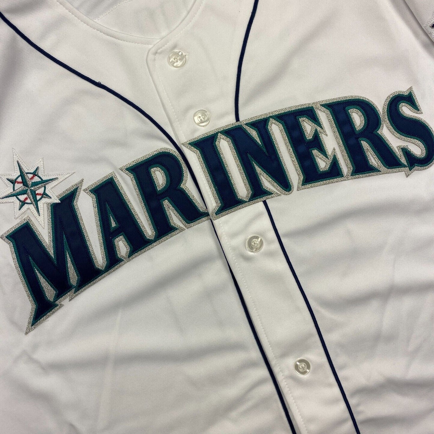 100% Authentic Ichiro Suzuki Mitchell Ness 2001 All Star Mariners Jersey 48 XL