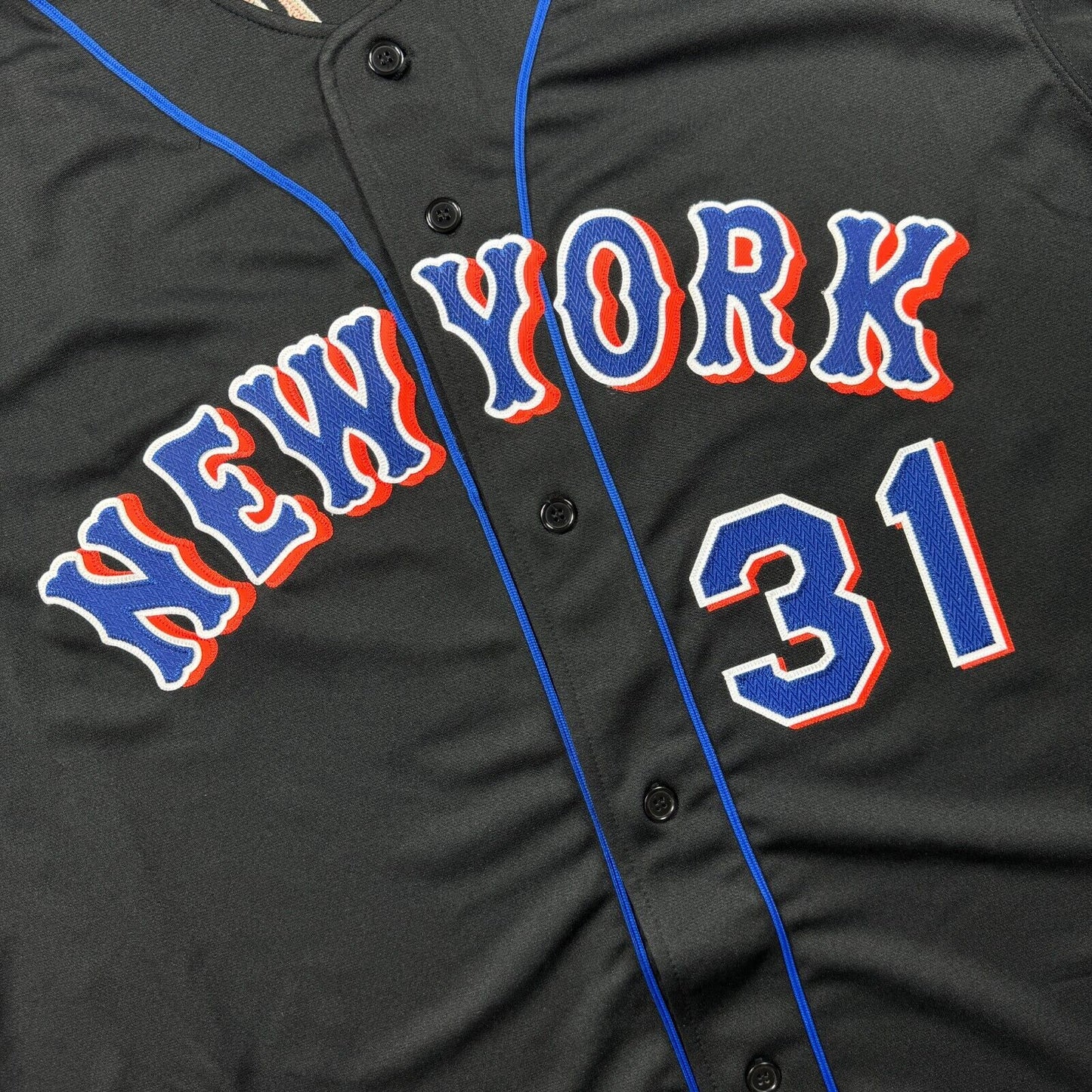 100% Authentic Mike Piazza Mitchell Ness 2000 NY Mets Jersey Size 52 2XL *READ*