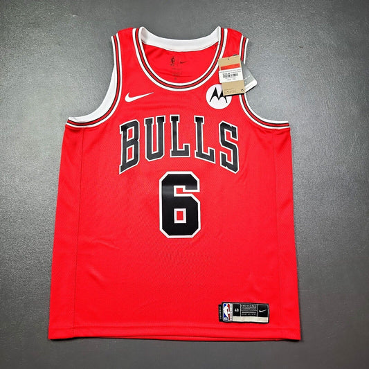 100% Authentic Alex Caruso Nike Bulls Icon Edition Swingman Jersey Size 48 L