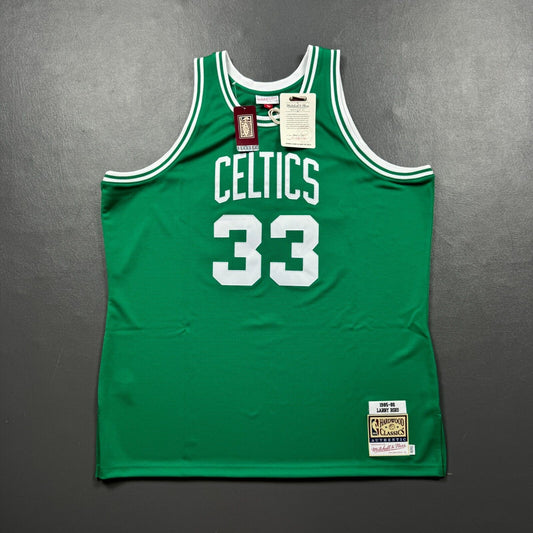 100% Authentic Larry Bird Mitchell & Ness 85 86 Celtics Jersey Size 56 3XL Mens