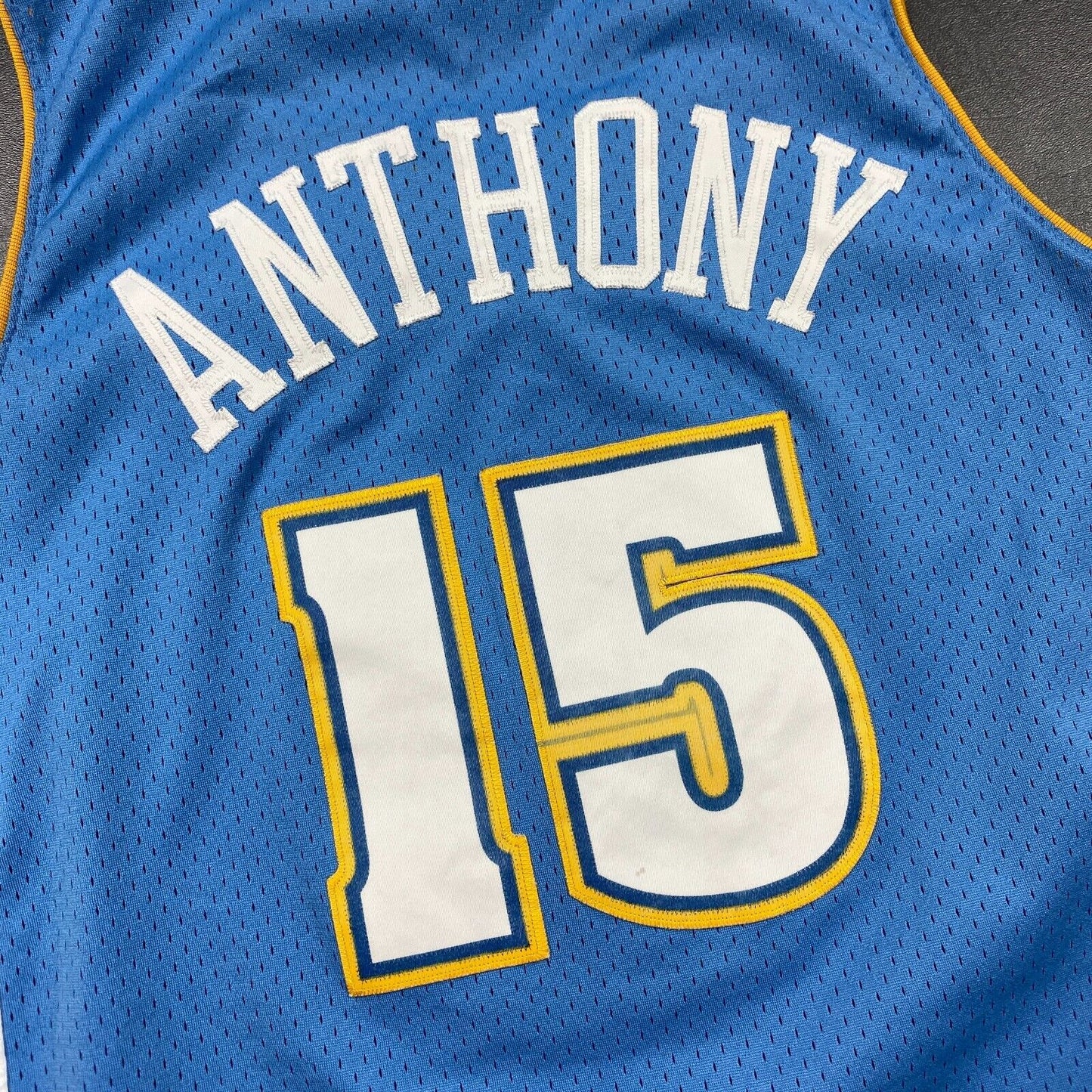 100% Authentic Carmelo Anthony Vintage Nike Denver Nuggets Jersey Size M 40 Mens