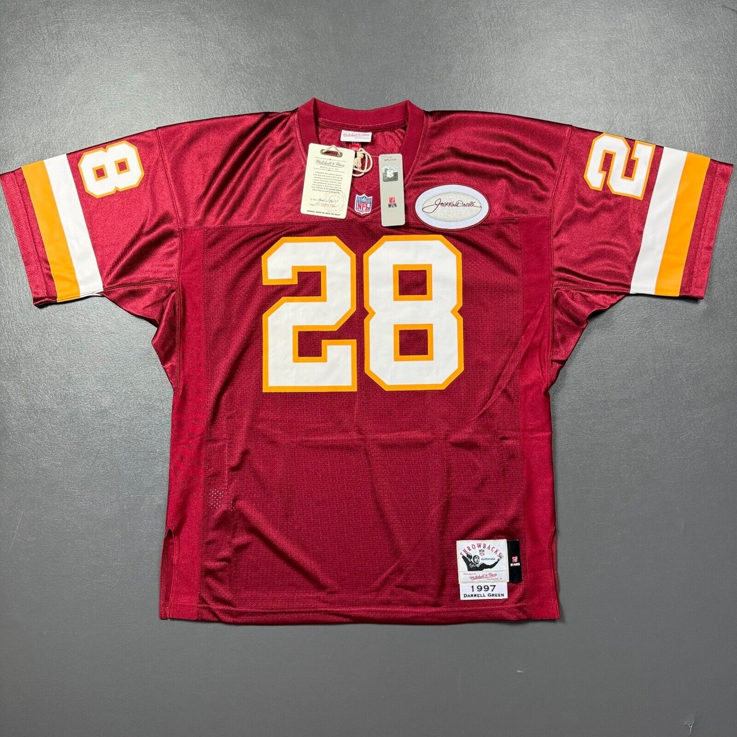 100% Authentic Darrell Green Mitchell & Ness 1997 Washington Jersey Size 44 L