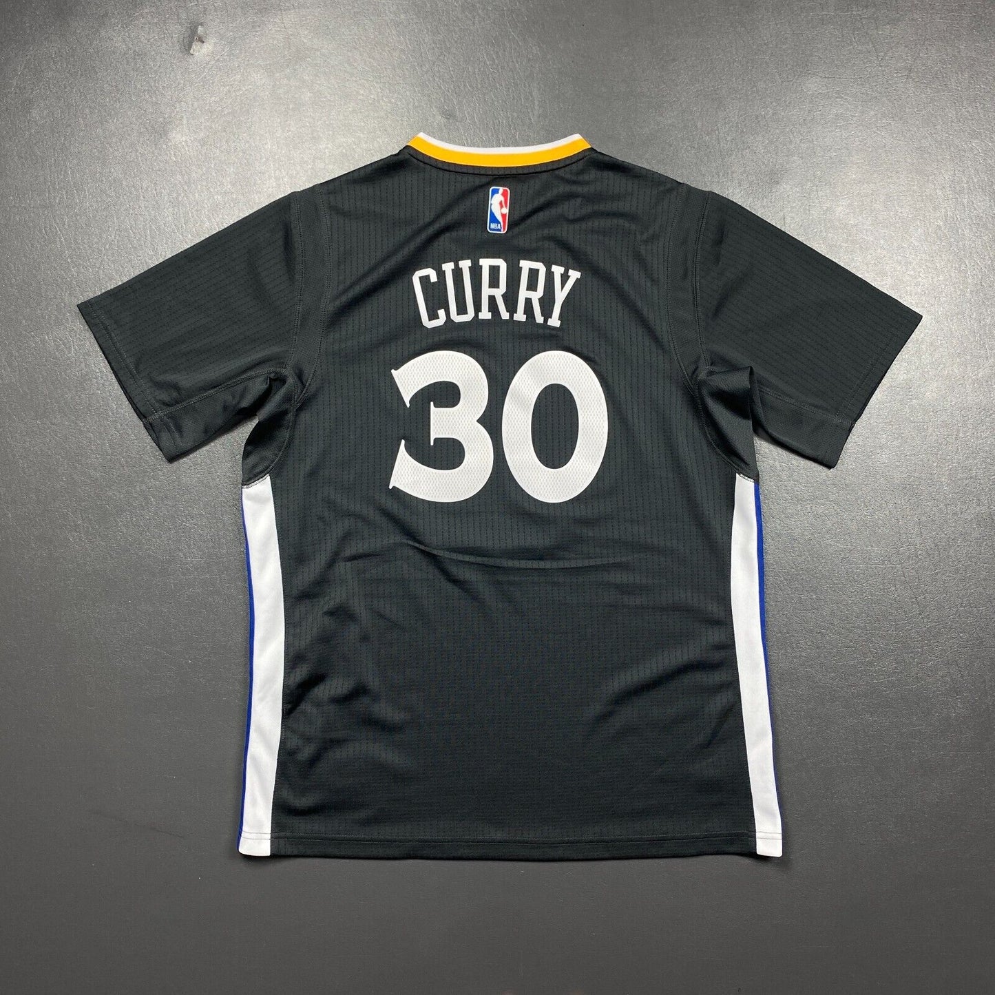 100% Authentic Stephen Curry Adidas Warriors Slate Sleeve Swingman Jersey Size M