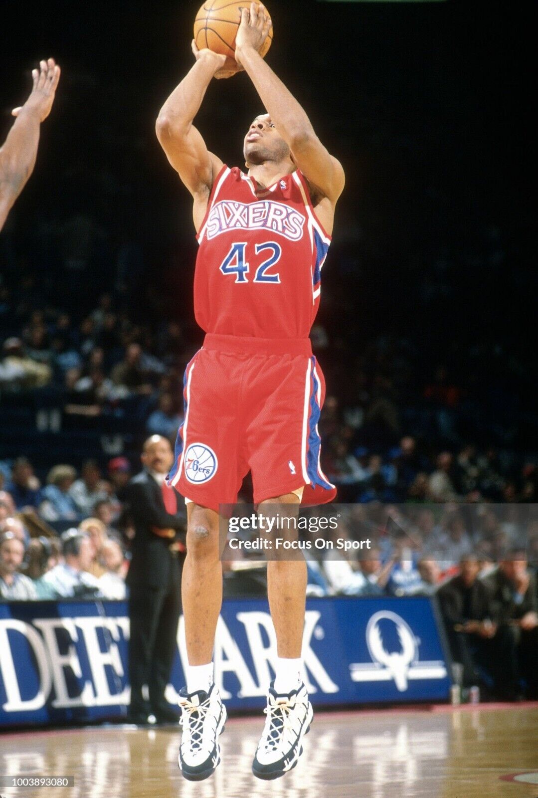 100% Authentic Jerry Stackhouse Vintage Champion 95 96 76ers Pro Cut Game Jersey