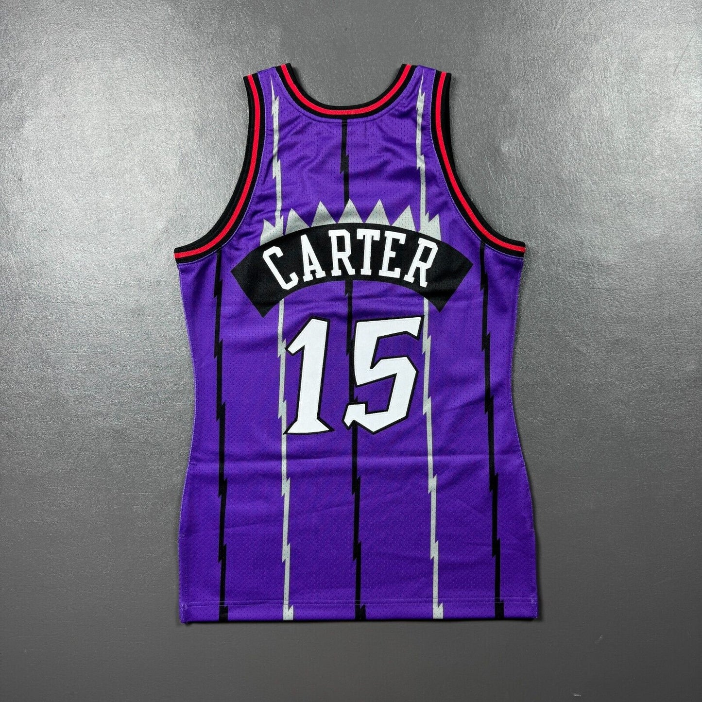 100% Authentic Vince Carter Mitchell Ness 98 99 Raptors Jersey Size 36 S Mens