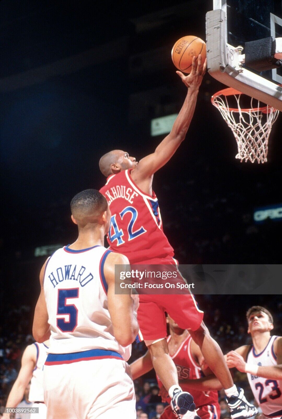 100% Authentic Jerry Stackhouse Vintage Champion 95 96 76ers Pro Cut Game Jersey